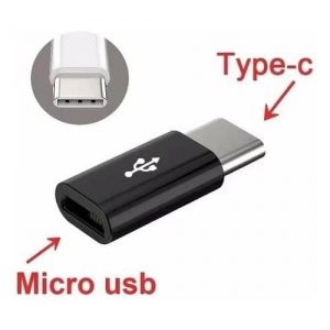 Adaptador V8 Micro USB Fêmea X Tipo C 3.1 Macho OTG