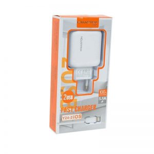 Carregador Iphone 5.1A 2 USB Y24-2 H’maston