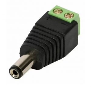 Conector P4 Macho Plástico com Borne DC – 0