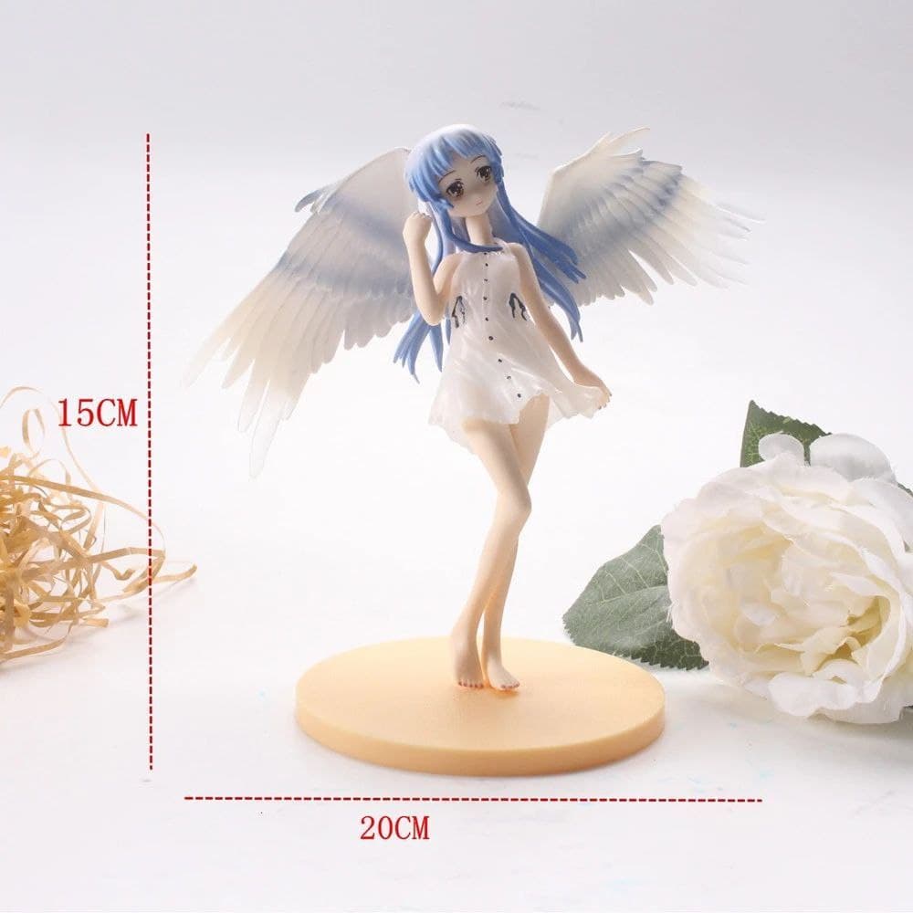 Adorável Anjo Dos Desenhos Animados Bate Tachibana Kanade Action Figure  PVC, Bonecas Modelo, Decoração, Estatueta do Anjo Anime, Presentes  Brinquedos, Novo, 15cm