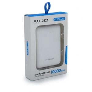Mini Power Bank 10000MAH MAX-0528 IT-BLUE