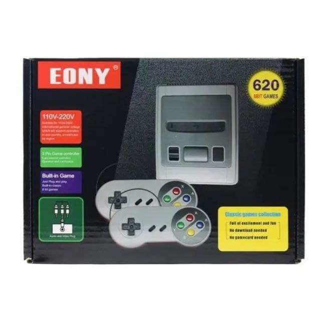 Mini Video Game Retro Emulador Super Mini Sfc Com 620 Jogos Classicos 8 bit  02 Controles Nintendo