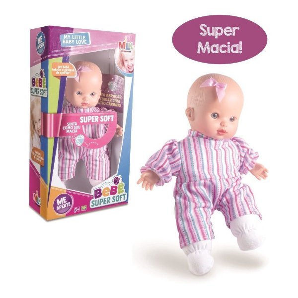 Boneca Bebê Super Soft Ref.377 Milk