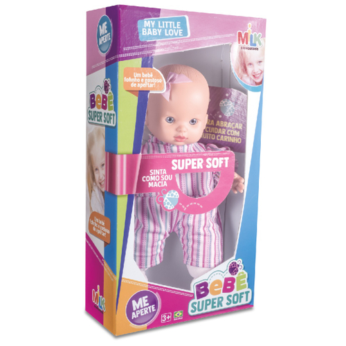 Boneca Bebê Super Soft Ref.377 Milk