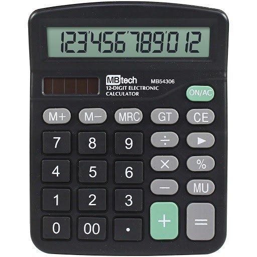 Calculadora Mesa A Pilha 12 DIG MB54306 Mbtech