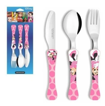 Conj. Talher Inf. 3PCS Minnie Disney Simonaggio